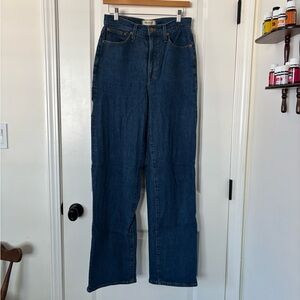 Madewell Perfect Vintage Wide Leg Jean 27T In Fairdale Wash